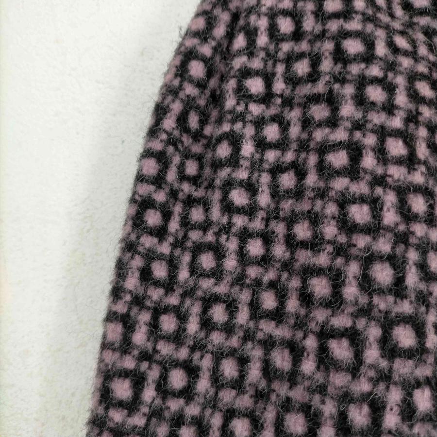 miu miu(ミュウミュウ) MADE IN ITALY 総柄 アルパカ混2タックウール 