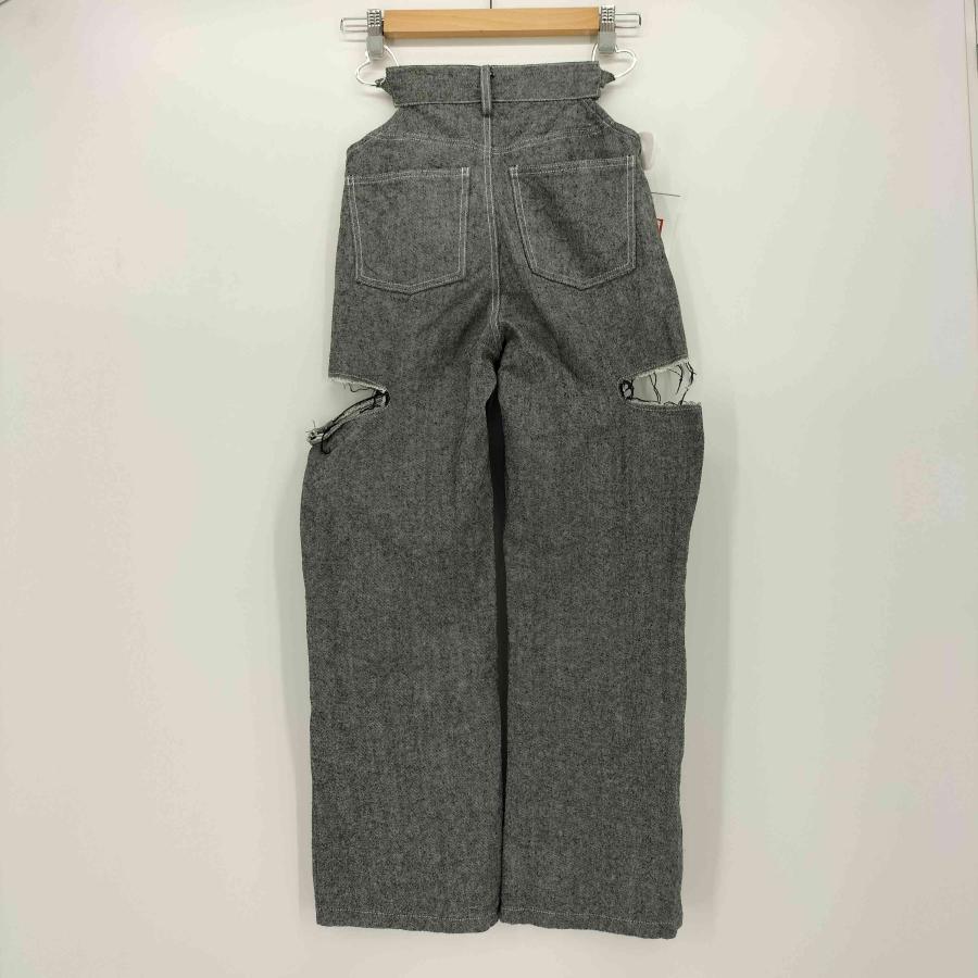 lilLilly lilLilly(リルリリー) カットアウト シャンブレー リメイク lillilly リルリリーカットアウトリメイクデニムパンツ