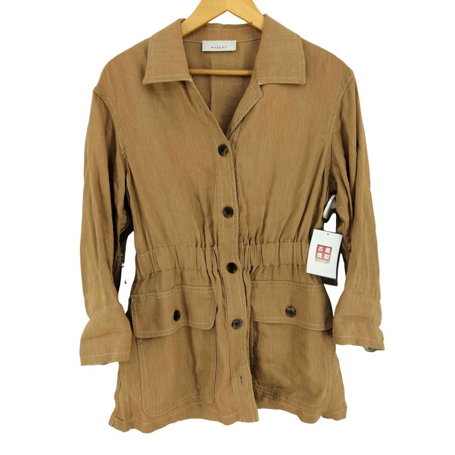 【美品】 【人気】 PHEENY サファリ デニム ジャケット PHEENY（フィーニー） safari jacket レディース FREE 中古 古着 0829