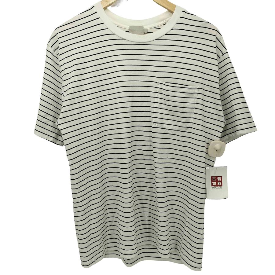 handvaerkボーダー半袖トップス handvaerk（ハンドバーク） クルーネックボーダー半袖Tシャツ メンズ S