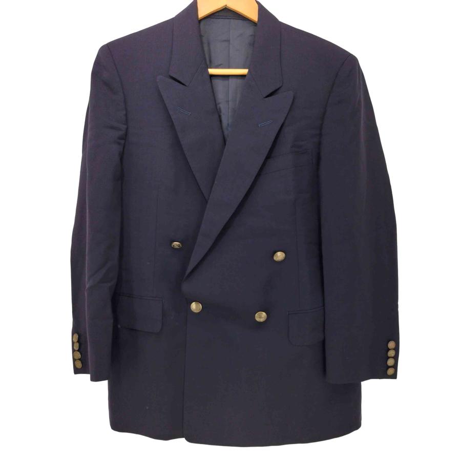BURBERRYS(バーバリーズ) 80-90s WOOL＆MOHAIR 紺ブレ 金ボタン ダブル 