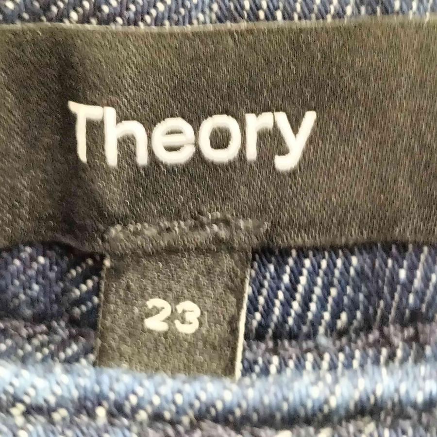 theory theory(セオリー) Drape Denim HW Wide Trouser D レディース  