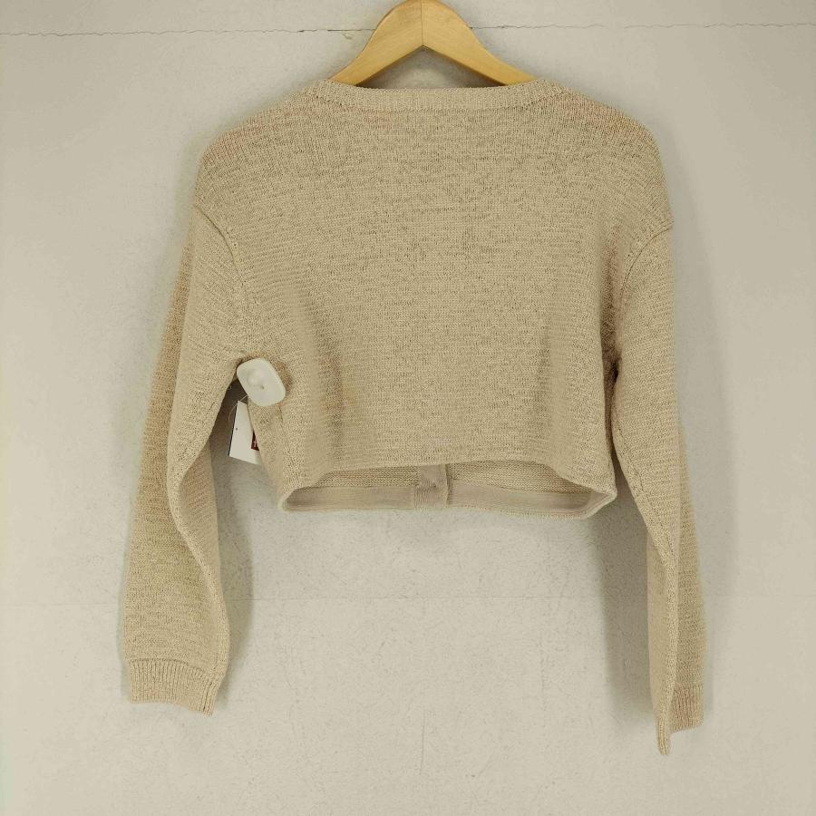 CELFORD(セルフォード) 24SS クロップドリボンビジューカーデ  