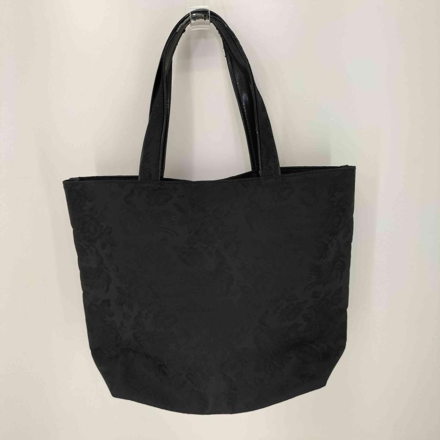 FILLER エンボス花柄トートバッグ 黒