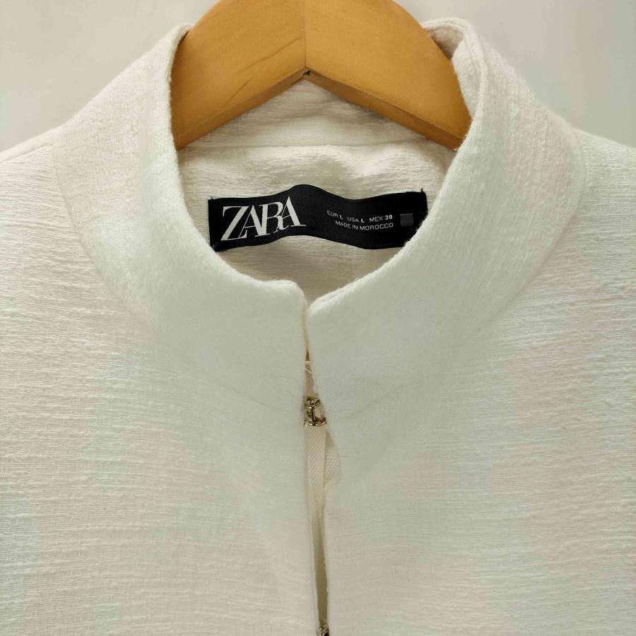 ZARA(ザラ) テクスチャーブレザー ツイードジャケット レディース 