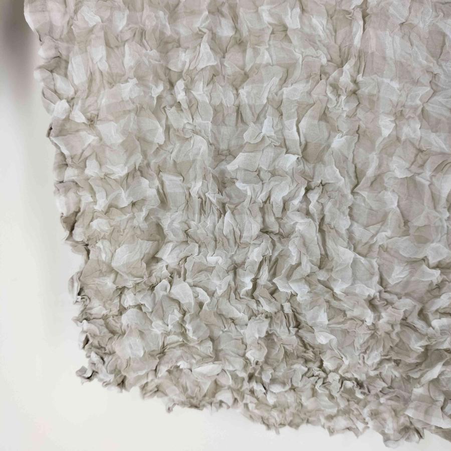 ISSEY MIYAKE me(イッセイミヤケミー) シワ加工 ブロックチェック