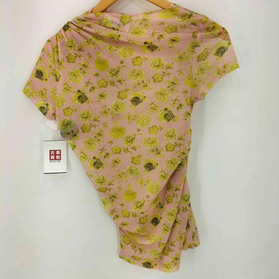 トップス BELPER PRINTED MESH TOP BELPER】NOT YET SHIRT / PRINTED MESH TOP / GLITTER SKIRPANTS