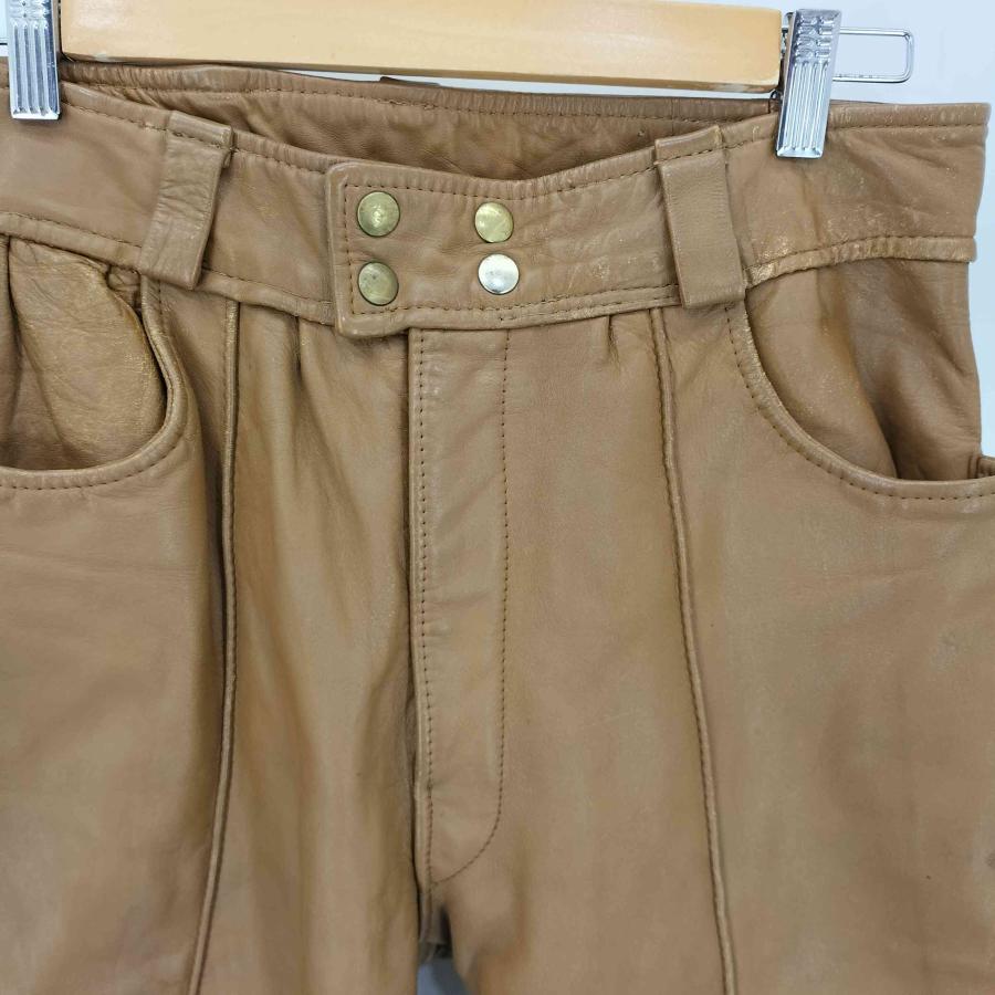 USED古着(ユーズドフルギ) 60S 棒TALON センターシームレザーパンツ 