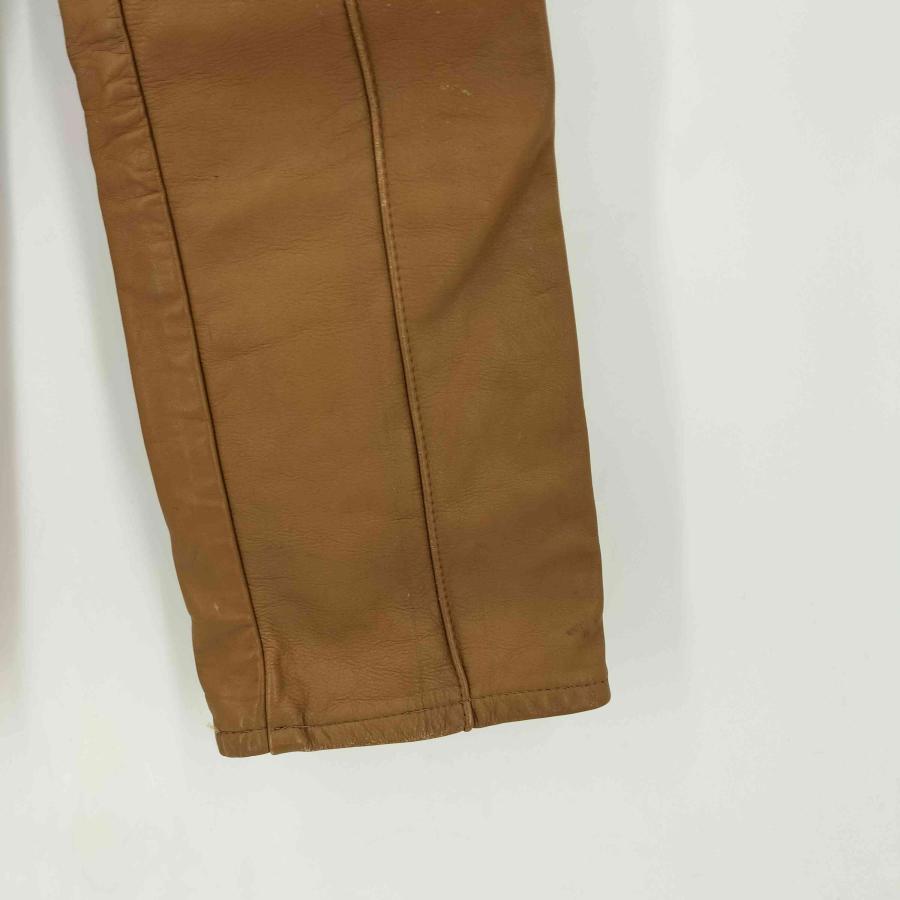 USED古着(ユーズドフルギ) 60S 棒TALON センターシームレザーパンツ 