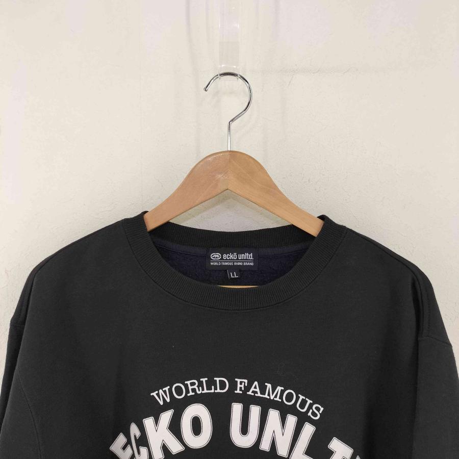 ECKO UNLTD(エコーアンリミテッド) カレッジロゴプリント クルー