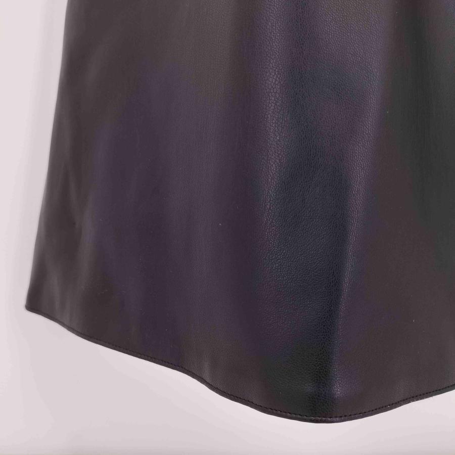 KEMONO(ケモノ) 2021AW Faux Leather Asymmetry Bustier Onepiece シンセティックレザーワンピース レディース FREE 【中古】【ブランド古着バズストア】 KEMONO(ケモノ) 2021AW Faux Leather Asymmetry Bustier One 中古 古着