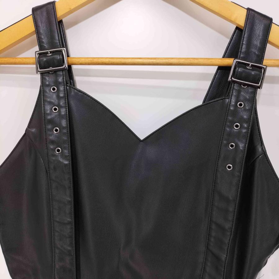 KEMONO(ケモノ) 2021AW Faux Leather Asymmetry Bustier One 中古 古着
