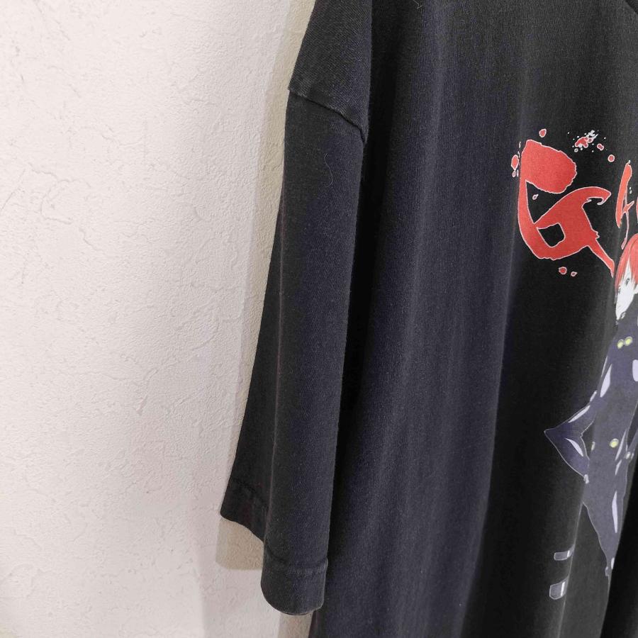 USED古着(ユーズドフルギ) 00S PROタグ キャラクタープリント クルーネックTシャツ 岸本恵 メンズ  2XL【中古】【ブランド古着バズストア】 USED古着(ユーズドフルギ) 00S PROタグ キャラクタープリント クルー