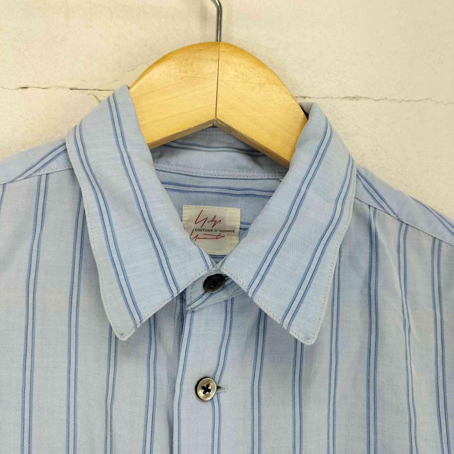 レア ヨウジヤマモト × JR東海 ワイシャツ 超希少品 ストライプ ブルー 