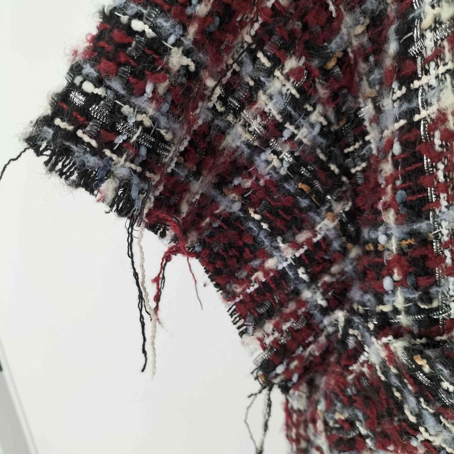 CVTVLIST(カタリスト) カットオフスリーブ ツイードビッグチェック