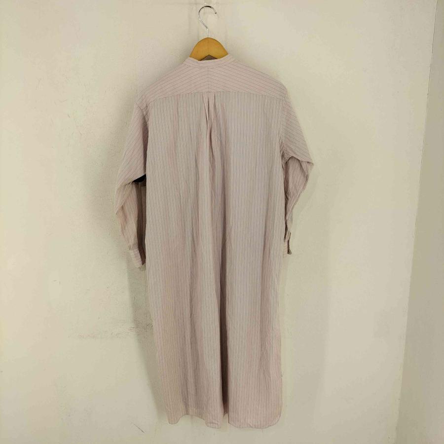 LENO LENO(レノ) BAND COLLAR PULLOVER DRESS《STRIPE》#PINK STRI  