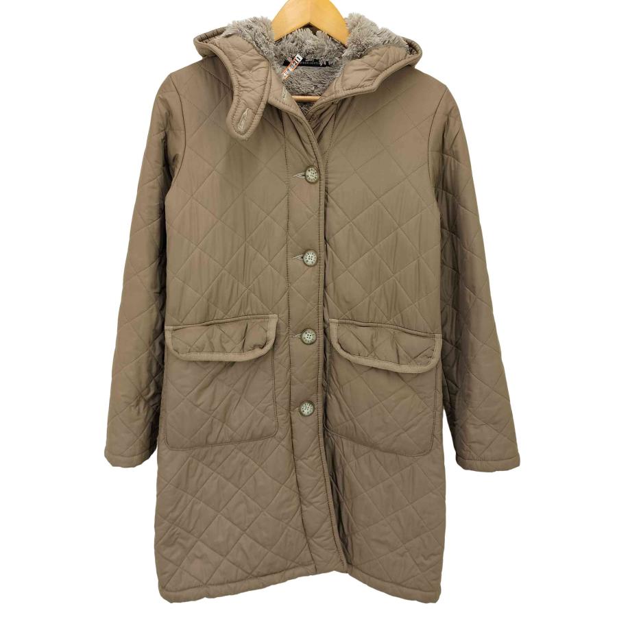 Mackintosh(マッキントッシュ) ボア フーデット キルティングコート 