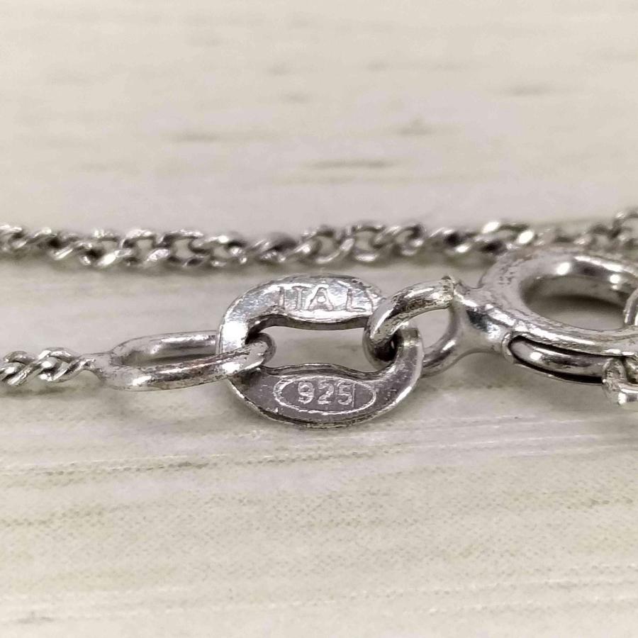 ユーズド 古着 チェーン ブレスレット シルバー デザイン モード