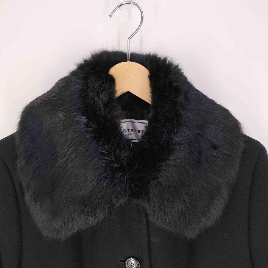 USED古着(ユーズドフルギ) {{SAB STREET}} ラビットファー付 ウール 