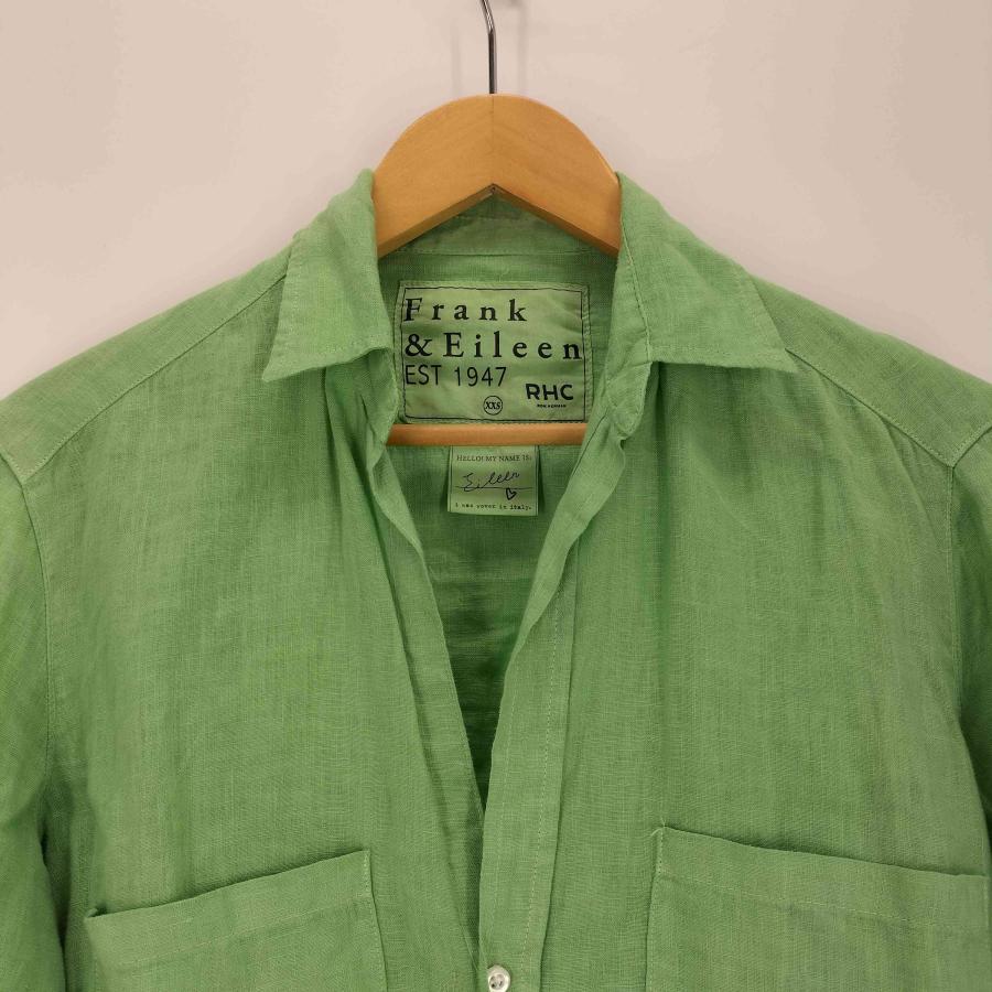 【美品】希少! フランク＆アイリーン リネン スキッパーシャツ USA製 Frank＆Eileen フランク&アイリーン スキッパー リネンシャツ 未