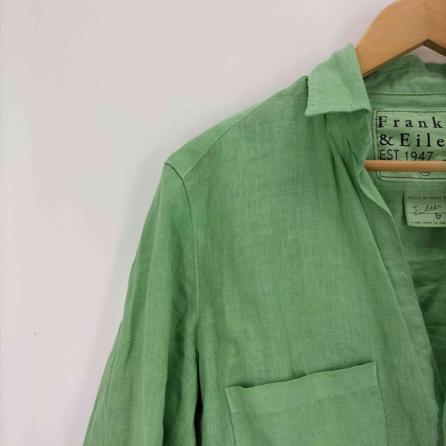 【美品】希少! フランク＆アイリーン リネン スキッパーシャツ USA製 Frank＆Eileen フランク&アイリーン スキッパー リネンシャツ 未