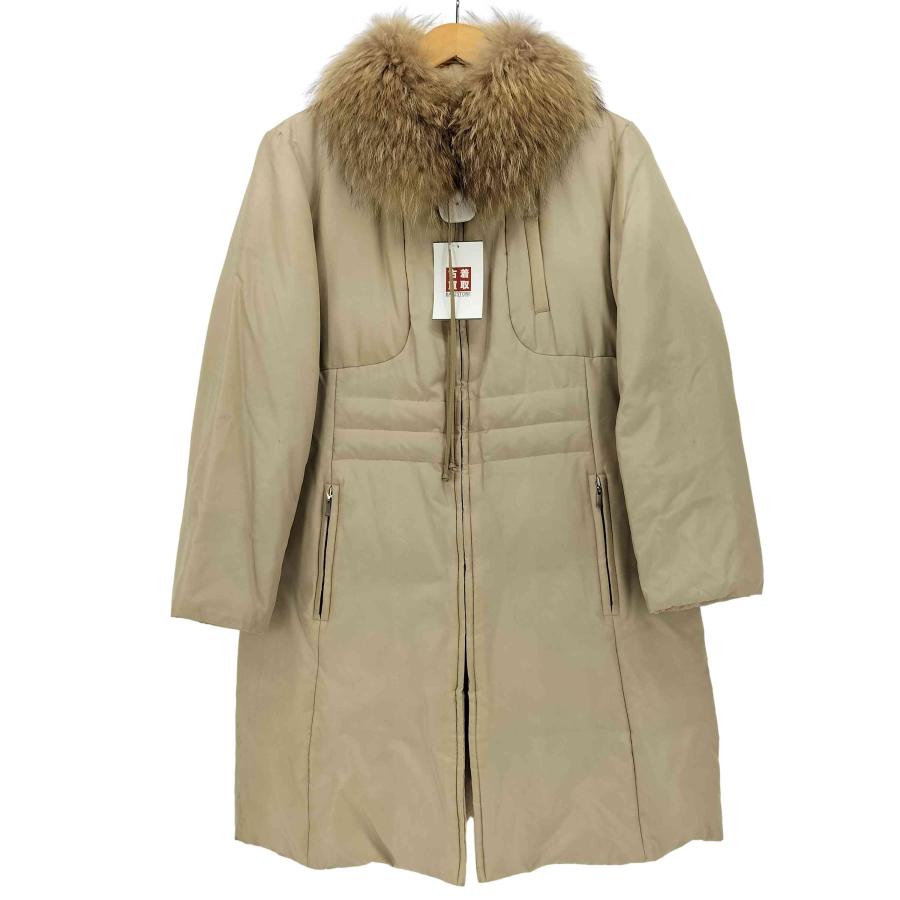 parienne(パリエンヌ) ラクーン ファー付 フルジップ ダウン コート  