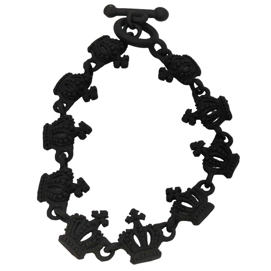 USED古着(ユーズドフルギ) Y2K 王冠 クラウン ブラック ブレスレット  