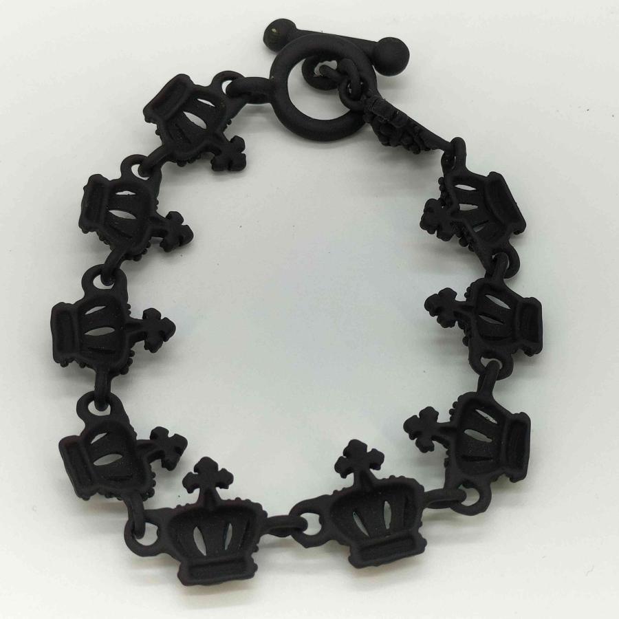 USED古着(ユーズドフルギ) Y2K 王冠 クラウン ブラック ブレスレット  