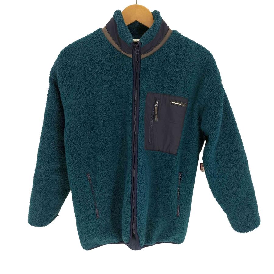 niko and…（ニコアンド） 19AW 配色 ワイド ボア ブルゾン フリース