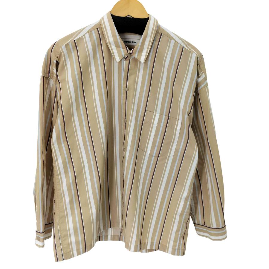 MONKEY TIME(モンキータイム) SATIN STRIPE CROPPED REG クロップド 