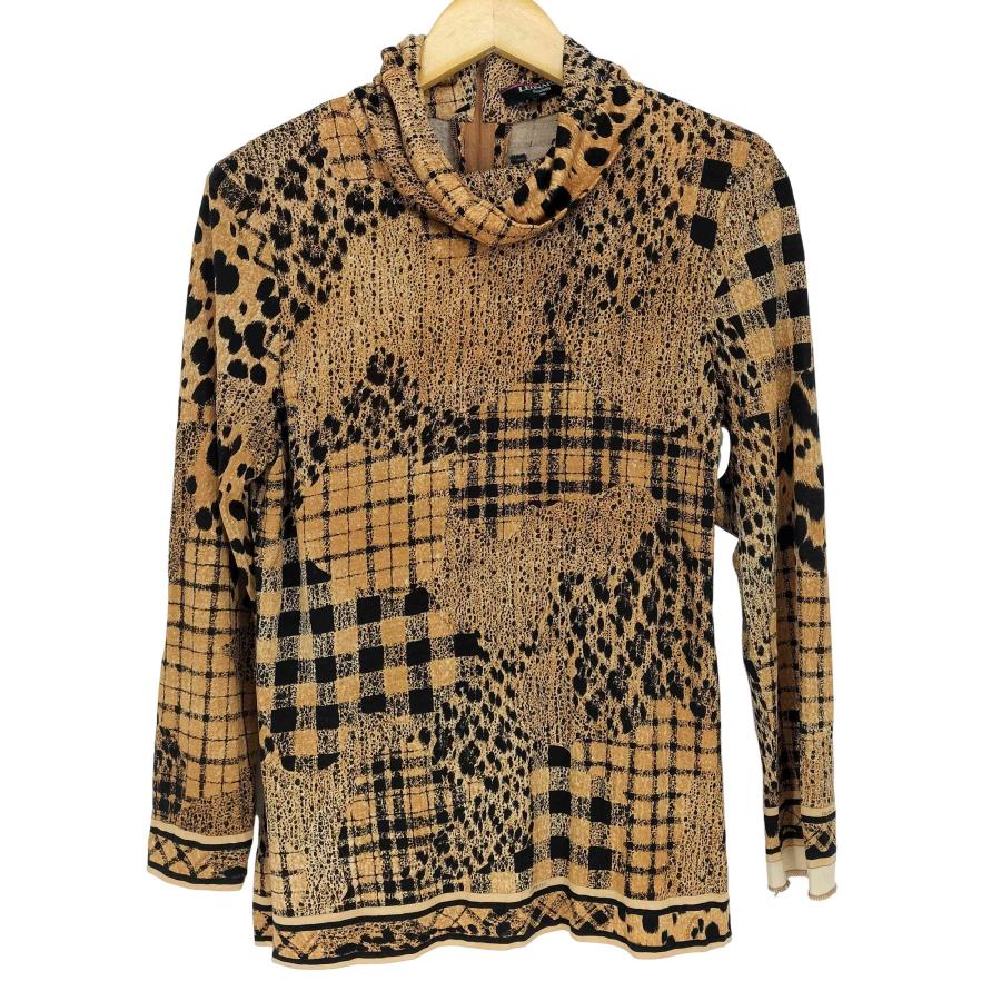 LEONARD(レオナール) 総柄シルク混ハイネックニット レディース JPN：L 