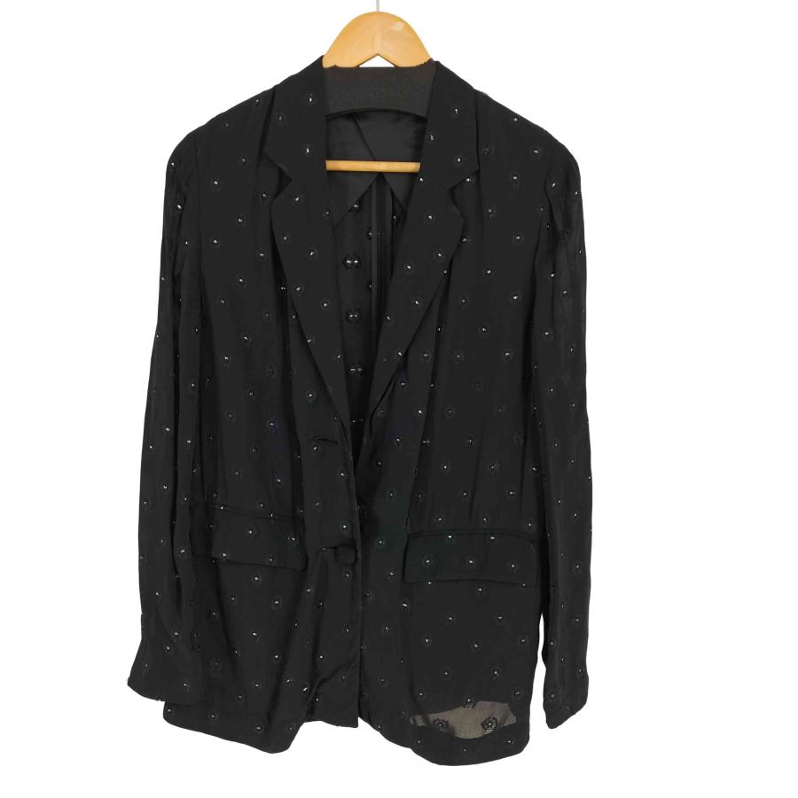 BACCA(バッカ) 23SS JACKET ブラックフラワーソフトジャケット 