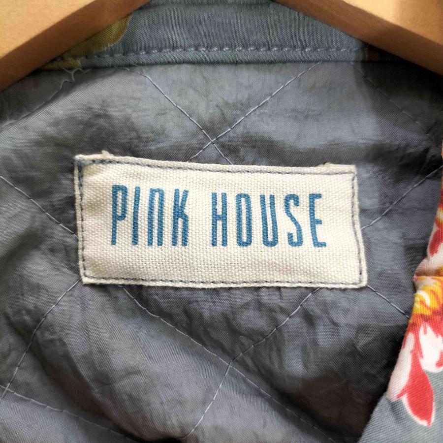 PINK HOUSE HOUSE(ピンクハウス) 裏地キルティング 花柄ブルゾン 