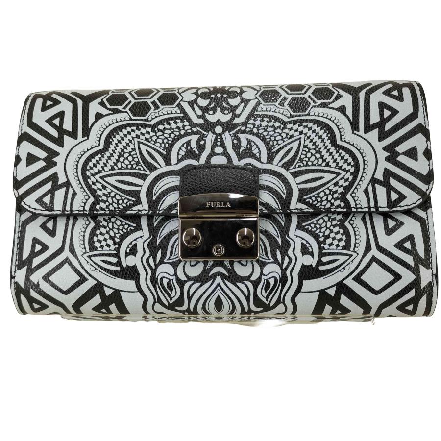 FURLA(フルラ) フラワータトゥー柄 チェーンショルダーバッグ 