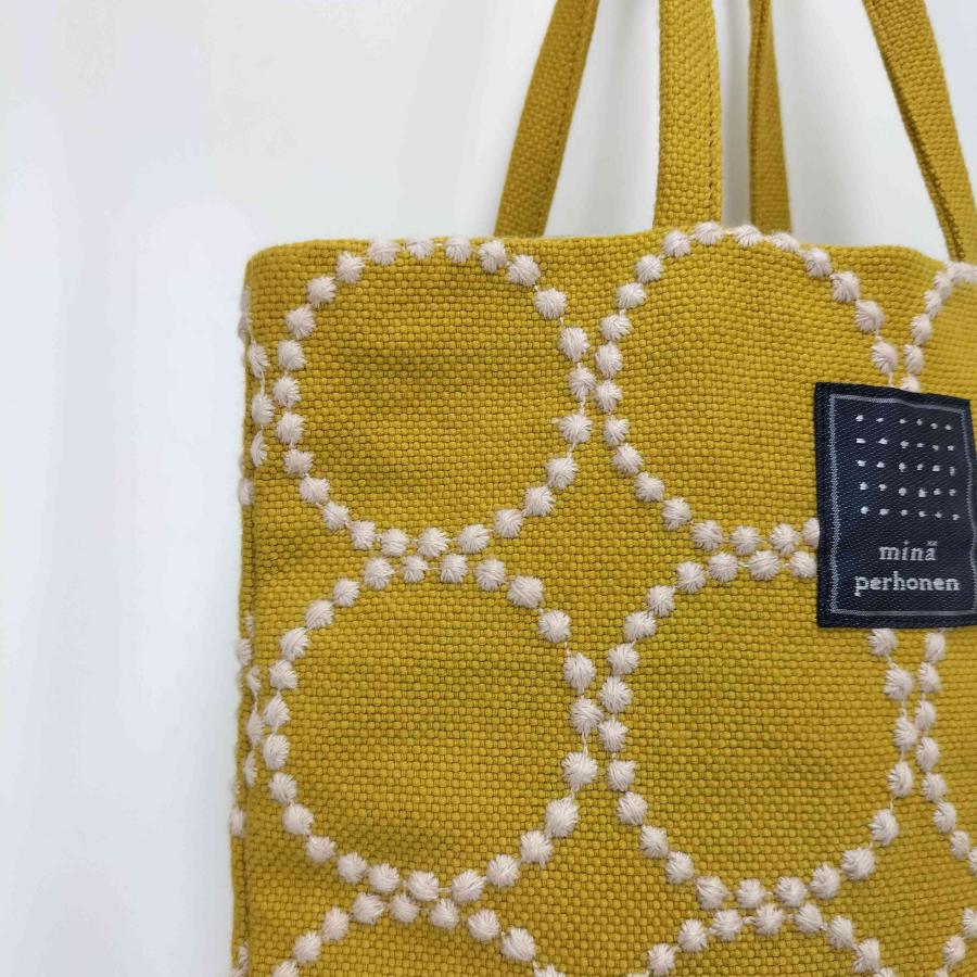 mina perhonen tambourineバッグ イエロー トートバッグ mina perhonen perhonen(ミナペルホネン) tambourine toast bag