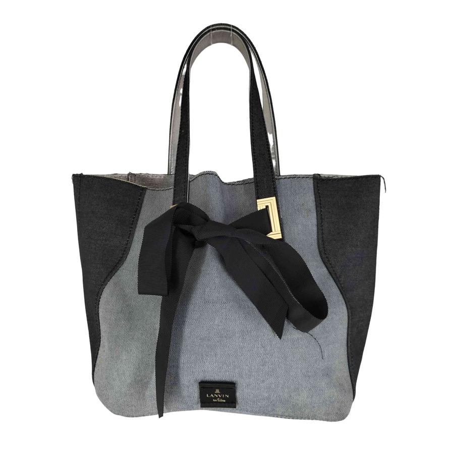 LANVIN en Bleu Bleu(ランバンオンブルー) 切替 デニムトートバッグ 