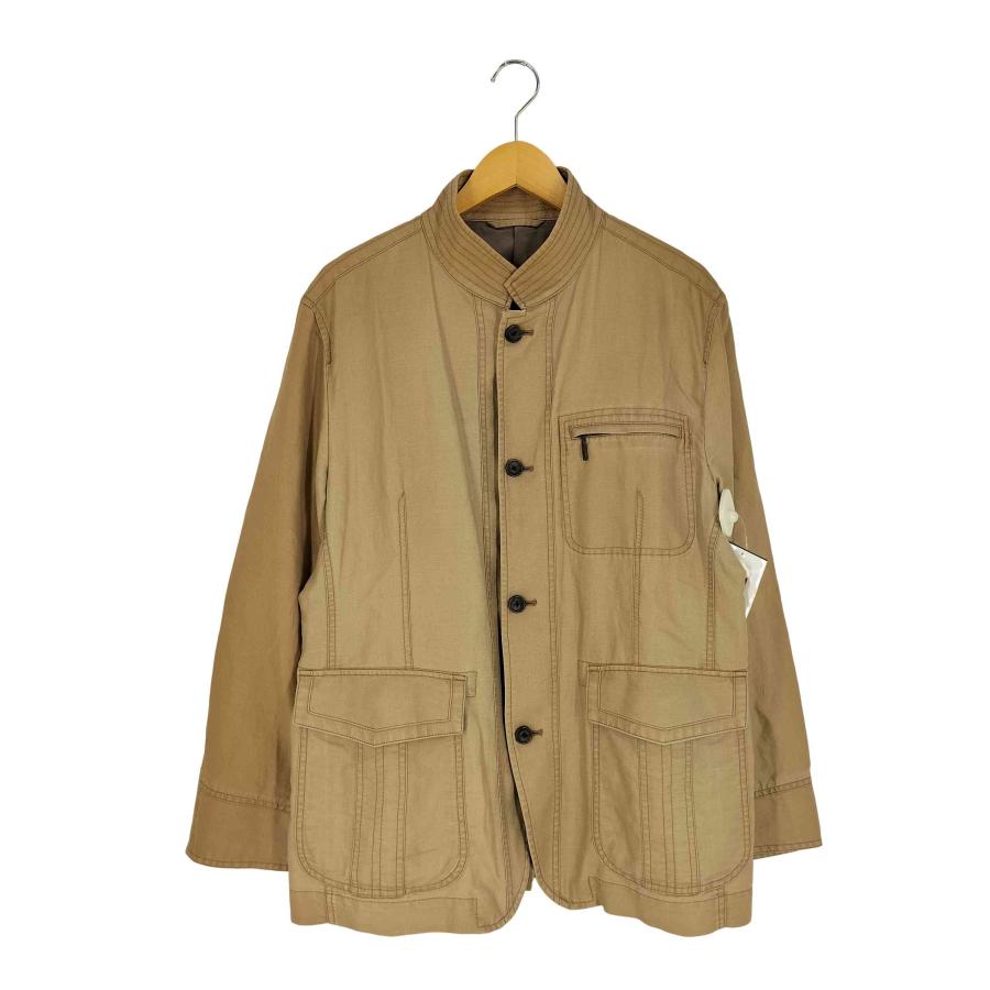 自由区（ジユウク） リネン混 スタンドカラー ジャケット メンズ JPN