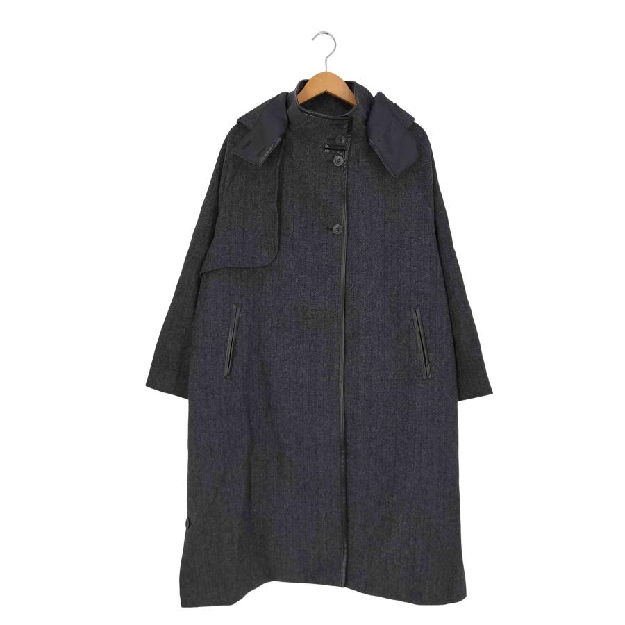 moussy - 完売品今だけお安く！moussy BIG COLLAR PONCHO コート黒の  