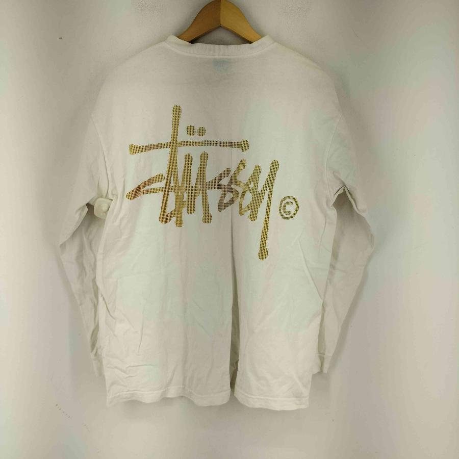 00s STUSSY ラスタ ロンT 長袖Tシャツ L ホワイト