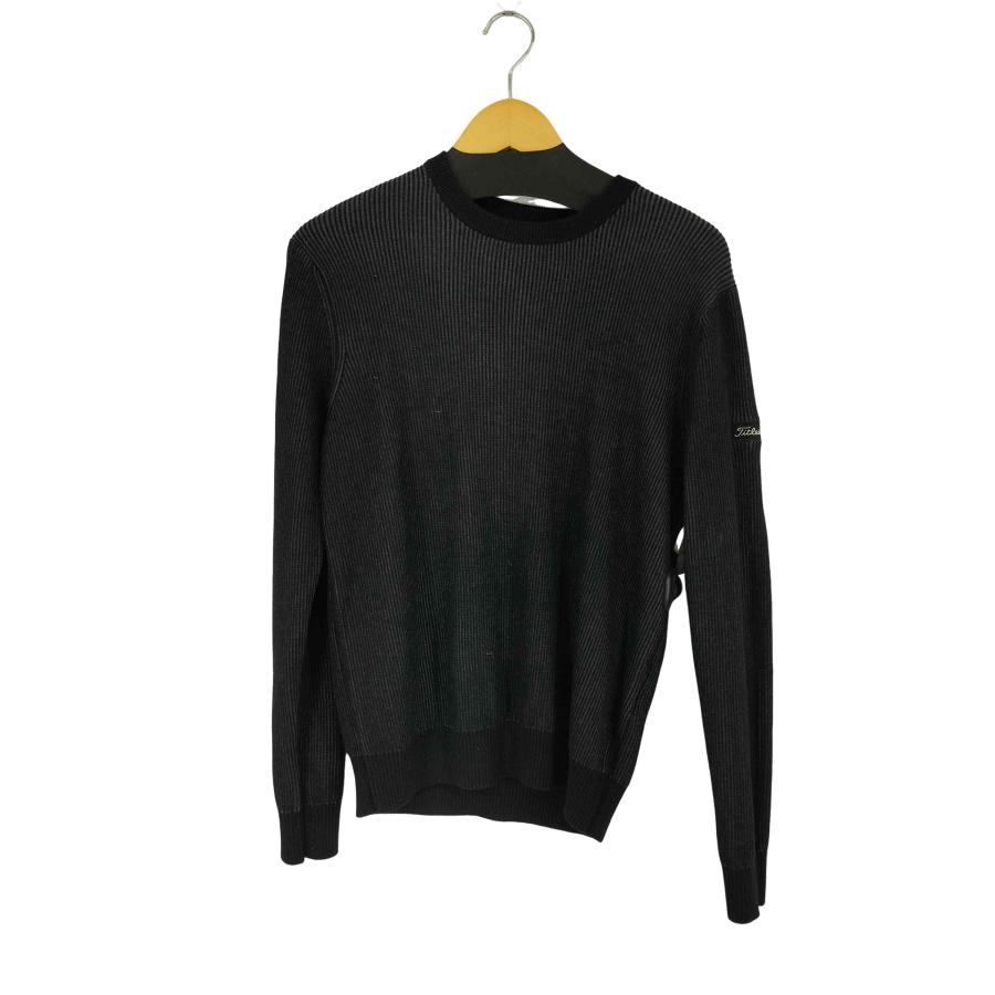 Titleist ストライプセーター M 黒 Titleist ストライプセーター M 黒