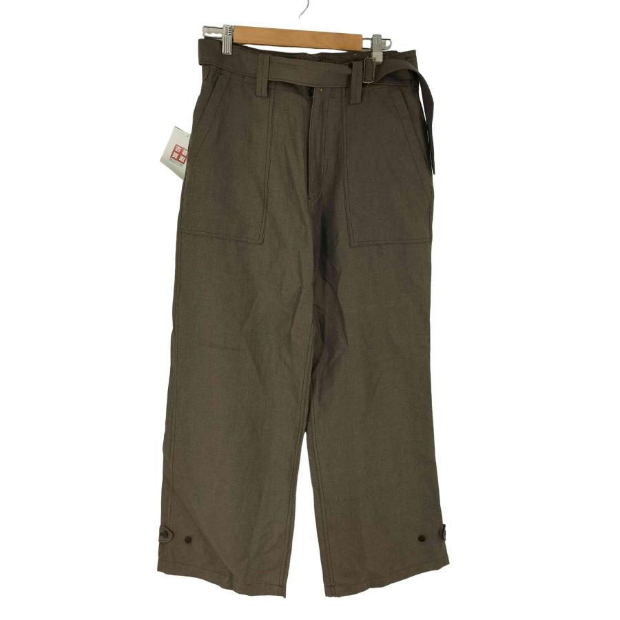LIDnM(リドム) WOOL LINEN BELTED PANTS メンズ JPN：S 中古 古着 0530 