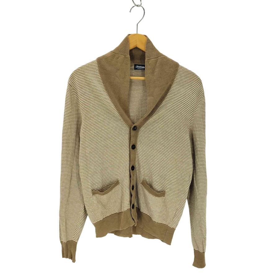 DRUMOHR ドルモア ボーダーリネンニットカーディガン 46 DRUMOHR Drumohr(ドルモア) ボーダーリネンニットカーディガン