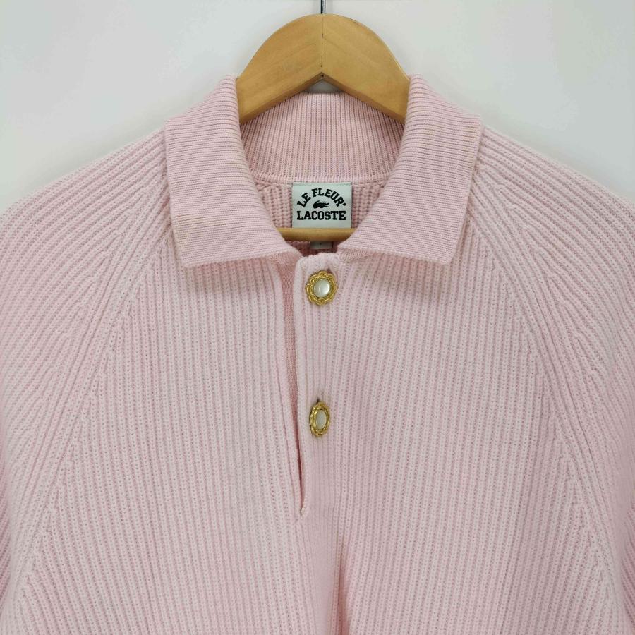 LACOSTE LE FLEUR アルパカウールニットポロシャツ import 