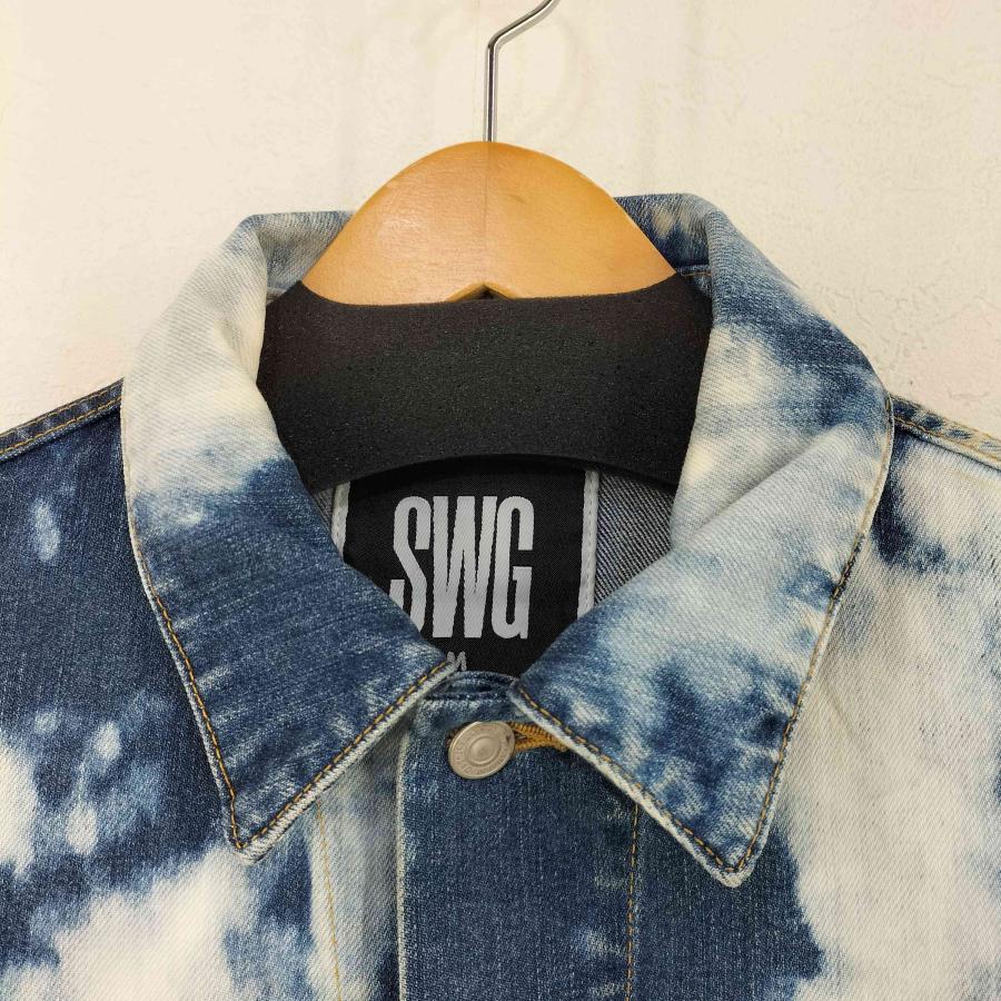 SWAGGER SWAGGER(スワッガー) ブリーチ加工 デニムトラッカー 