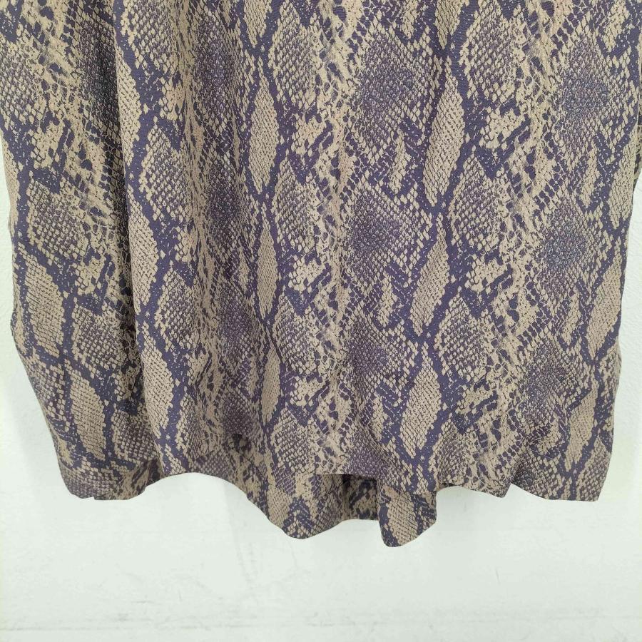 BELPER(ベルパー) パイソン柄 レーヨン混キャミワンピース レディース  