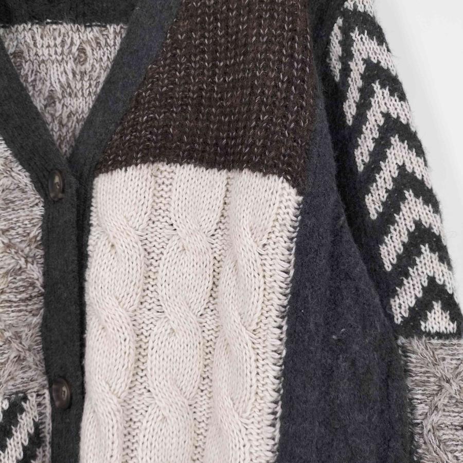 ZARA ZARA(ザラ) パッチワーク ニット カーディガン レディース ZARA ZARA(ザラ) パッチワーク ニット カーディガン レディース