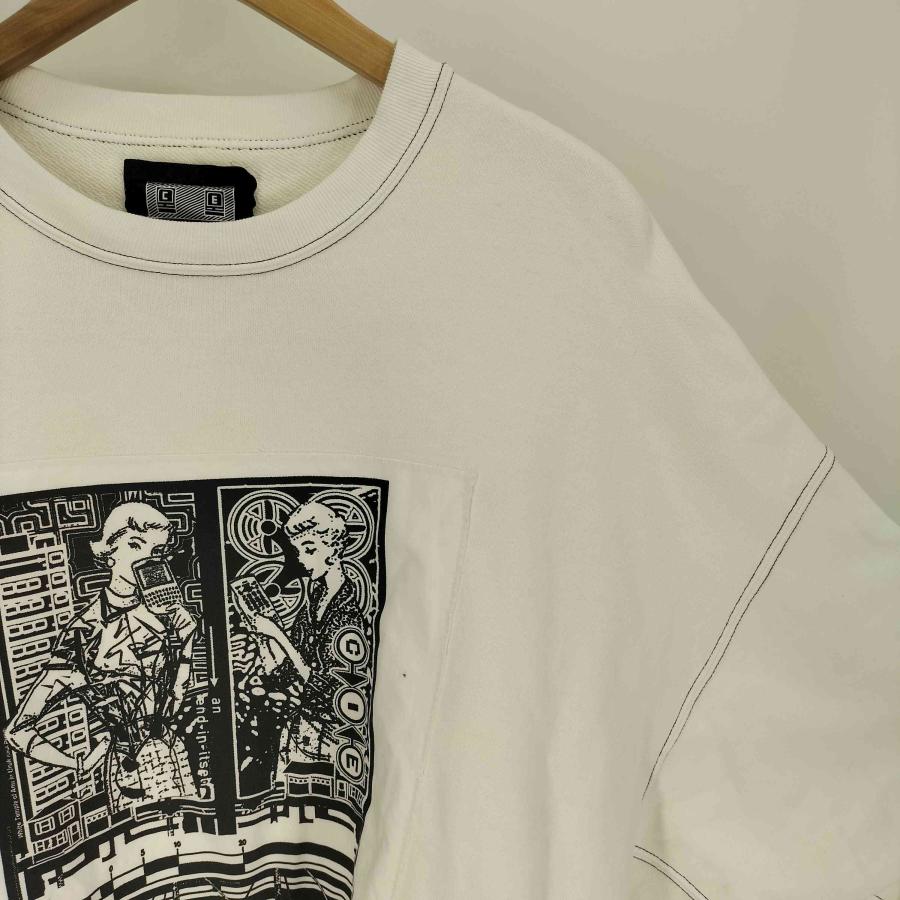 C.E C.E(シーイー) 24AW WASHED WHITE TEMPLE CREW NECK C.E C.E(シーイー) 24AW WASHED WHITE TEMPLE CREW NECK