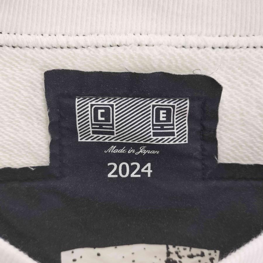 C.E C.E(シーイー) 24AW WASHED WHITE TEMPLE CREW NECK C.E C.E(シーイー) 24AW WASHED WHITE TEMPLE CREW NECK