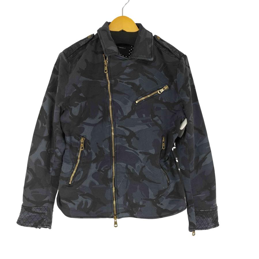 1PIU1UGUALE3(ウノピュウノウグァーレトレ) sweat denim riders jacket 