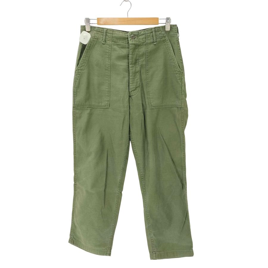 70s og107 us army コットンサテン ベイカーパンツ 70s ビンテージ US ARMY OG-107 コットン サテン ミリタリー